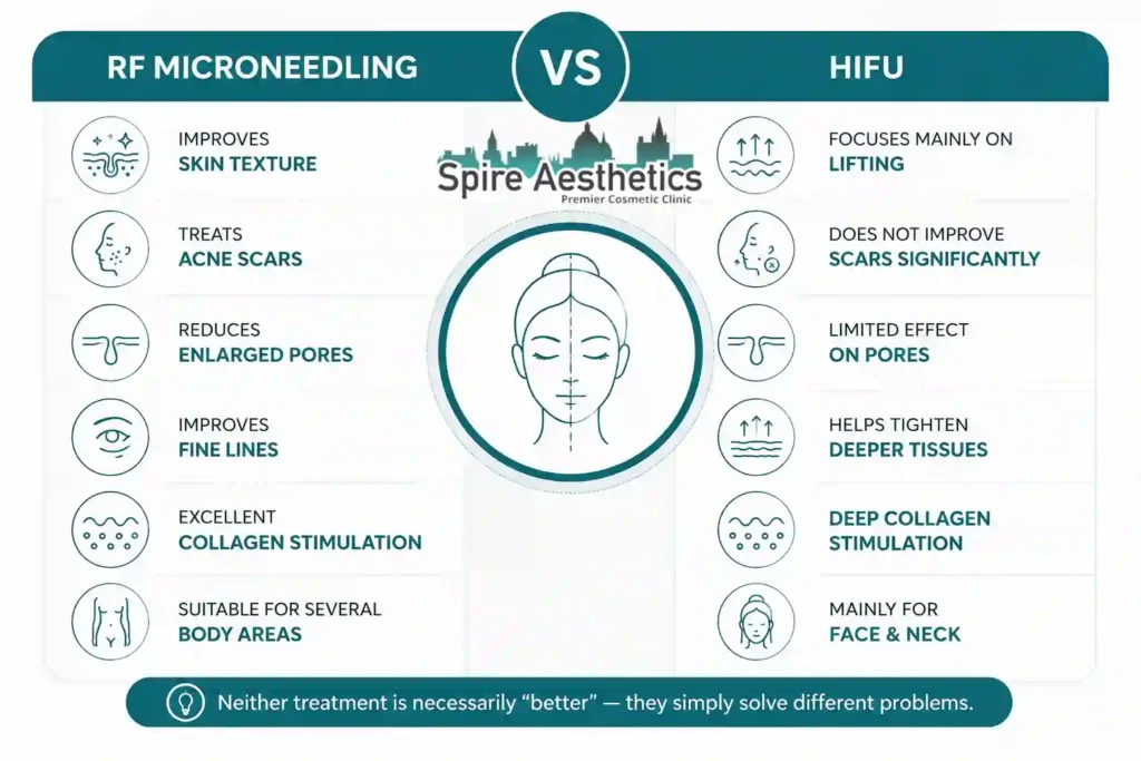 RF Microneedling vs HIFU: Which Treatment Gives Better Results Blackburn?